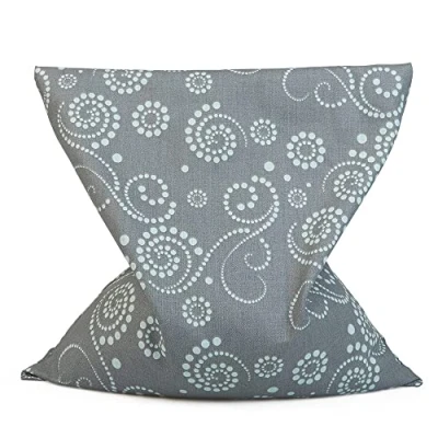 Abbildung von GRÜNSPECHT Bio Rapssamen Kissen 22x24cm, Wärmekissen für Nacken, Bauch &amp; Rücken, Bezug aus 100% Baumwolle (kbA), Mikrowelle Backofen, grau (668 V1)