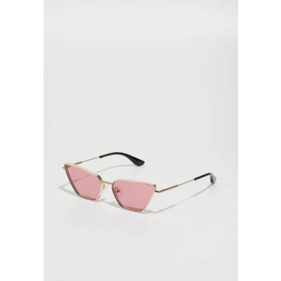 Abbildung von Alexander Mcqueen Sonnenbrille goldcoloured/red, Damen, Größe: 58, Gold coloured/red