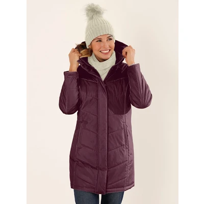Abbildung von Classic Basics Langjacke, mit Kapuze
