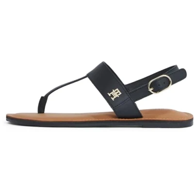 Abbildung von Tommy Hilfiger Zehentrenner, Damen, Größe: 40, Black Schuhe