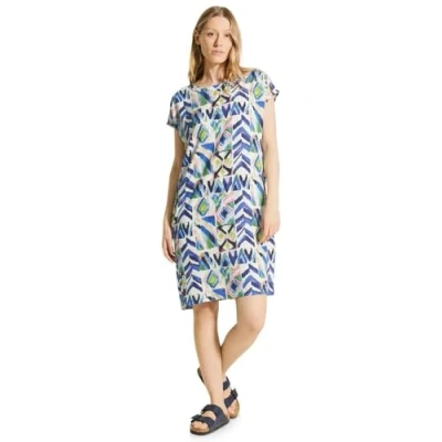 Abbildung von Cecil Sommer Print Freizeitkleid, Damen, Größe: Medium, Weiß