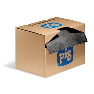 Abbildung von New Pig MAT141 WIG Universalmatte, 37,1 l Saugfähigkeit, 46 m Länge x 38 cm Breite, 1 Rolle/Box, Grau