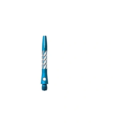Abbildung von Unicorn Einhorn Premier Aluminium Dart Schäfte Spirale Diamant Stiele 1 Set (3), AM1036, Blau, Kurz