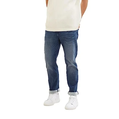 Abbildung von TOM TAILOR Herren 1037638 Josh Regular Slim Jeans mit Stretch, 10119 Used Mid Stone Blue Denim, 29/32