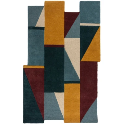 Abbildung von FLAIR RUGS Wollteppich &quot;Shuffle Shaped&quot;, rechteckig, Shuffle förmiger