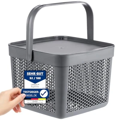 Abbildung von uandu home Vorratsdose Kartoffel Aufbewahrungsbox Küche, Zwiebeln, Knoblauch Aufbewahrung, (Korb für Spielzeug, Wäschekorb, Regal Korb, Aufbewahrungskorb Bad, Vorratskorb, Küchen Aufbewahrung &amp; Organizer)