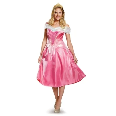 Abbildung von Disguise Disney Damen Prinzessin Aurora Deluxe Kostüm, Pink, M (8 10)