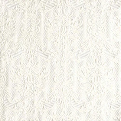 Abbildung von Ambiente Luxury Paper Products Papierserviette 15 Servietten Elegance Pearl white 33x33cm, (15 St)