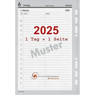 Abbildung von BSB Timeplaner Kalendarium 1Tag=1Seite A5 Multilochung 02 0049