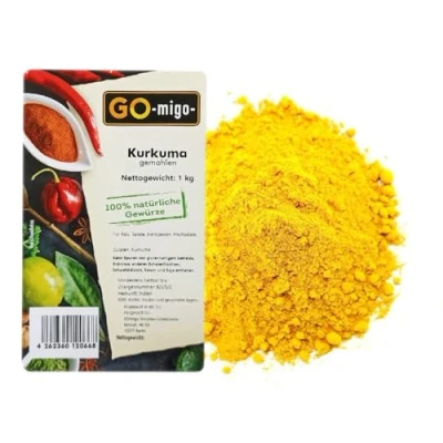 Abbildung von 1kg Kurkuma Pulver Gelbwurz gemahlen Curcumin Top Qualität 1000g