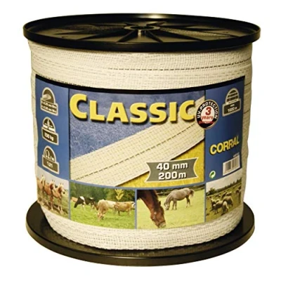 Abbildung von Ako Classic Weidezaunband 200m x 40mm Weiß