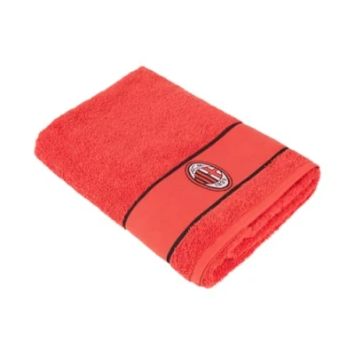 Abbildung von AC Milan Handtuch für Hände und Gesicht, 50 x 100 cm, 100% Baumwolle, offizielles Produkt
