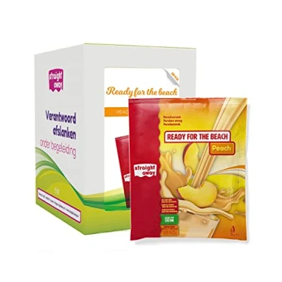 Abbildung von Straight away Diät Shake Pfirsich 7 x Trinkmahlzeit mit BCAA Pulver Protein Abnehm Whey zum abnehmen nur 200 kcal Weight Loss Vitaminen &amp; Mineralstoffen