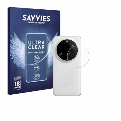 Abbildung von Savvies 18 Stück Schutzfolie für Xiaomi 15 Ultra (NUR Kameraschutz) Displayschutz Folie Transparent