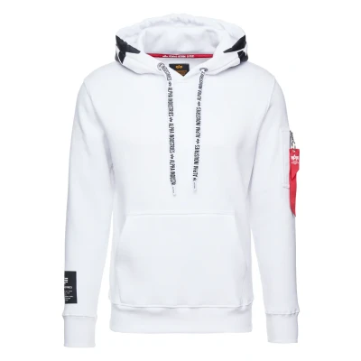 Abbildung von Alpha Industries Hoody Kapuzenpullover, Herren, Größe: XXL, White
