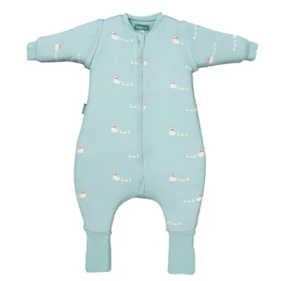 Abbildung von molis&amp;co. Baby Schlafsack mit Füßen, abnehmbare Ärmel und Socken. 2.5 TOG. Ideal für die Übergangszeit den Winter. 100% Baumwolle (Oeko TEX 100). (Duck Family, 100 cm (4 Jahre))