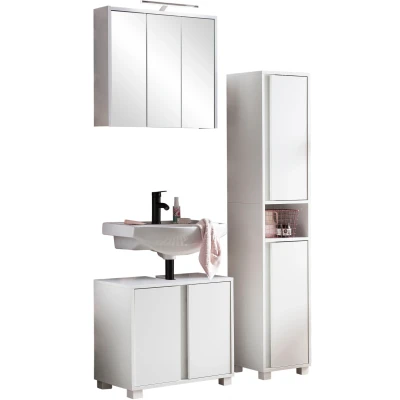 Abbildung von INOSIGN Badmöbel Set &quot;Dex&quot;, (3 St.), bestehend aus Waschbeckenunterschrank, Hochschrank, Spiegelschrank