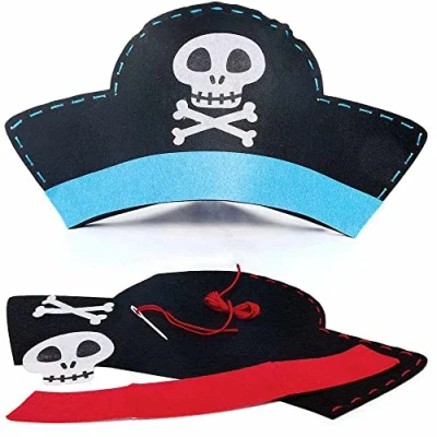 Abbildung von Baker Ross FC904 Piratenhut Nähset für Kinder 3er Pack, Kostüm Basteln