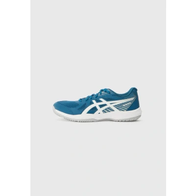 Abbildung von Asics Upcourt Handballschuh, Herren, Größe: 47, Mako blue/white Lederimitat/textil
