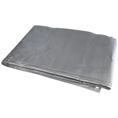 Abbildung von Windhager Schutz Plane GeoTex, Gewebeplane, Abdeckplane, Allzweckplane, Holzschutzplane, Schutzplane, Grammatur 180 g/m², 6 x 8 m, 07002
