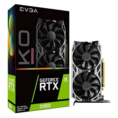 Abbildung von EVGA GeForce RTX 2060 KO Ultra Gaming, 06G P4 2068 KR, 6 GB GDDR6, Dual Fans, Metal Backplate