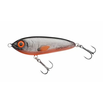 Abbildung von Abu Garcia Svartzonker McTracer Hybrid Jerkbait weicher und Harter Köder zum Hecht , Barsch Forellenangeln perfekt Süß Salzwasserangeln, handbemalt, Fire Carp Flash 12,5 cm