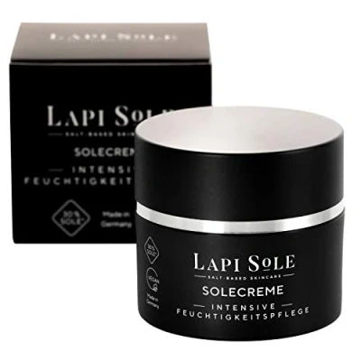 Abbildung von LapiSole Sole Creme 30% intensive Feuchtigkeitscreme, Körpercreme Aloe Vera Vegan bei trockener Haut und ersten Falten