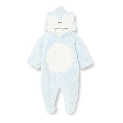 Abbildung von Chicco Fluffy Babysuit Front Opening Strampler für Kinder, Größe: 56, Light blue