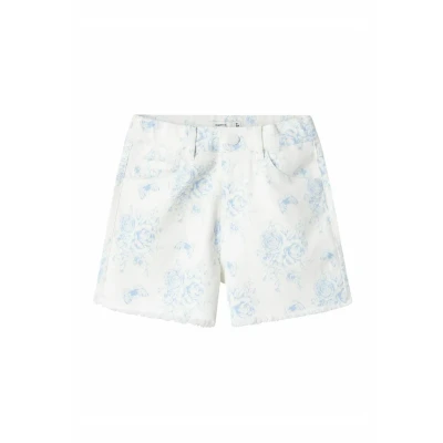 Abbildung von Name it Jeans Shorts für Kinder, Größe: 128, Bright white