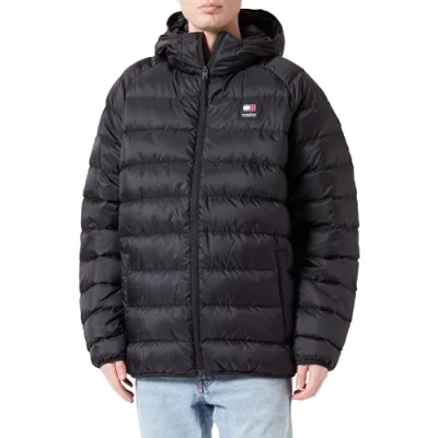 Abbildung von Tommy Jeans Hooded Jacket Daunenjacke, Herren, Größe: 3XL, Black
