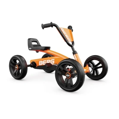 Abbildung von Gokart mit verstellbarem Sitz und Schaumreifen Buzzy Orange BERG