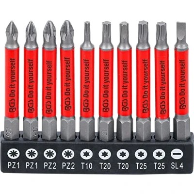 Abbildung von BGS Diy 4831 Antirutsch Bit Satz magnetisch 70 mm 10 tlg.