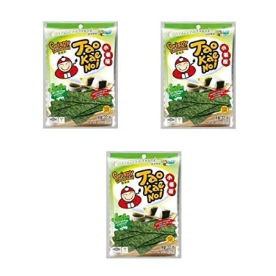 Abbildung von Pamai Pai® Dreierpack: 3 x 32g Seetang Snack Original Flavour knusprige Seealgen knabbern