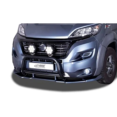 Abbildung von RDX Racedesign Frontspoiler Vario X kompatibel mit Citroen Jumper &amp; Fiat Ducato Peugeot Boxer 2014 (PU) (Radlaufverbreiterungen ab Werk), Unlackiert