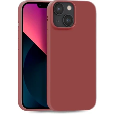 Abbildung von MyGadget Hülle kompatibel mit iPhone 13 robuste Handyhülle TPU Case Slim Silikonhülle Back Cover Kratzfest Schutzhülle matt Braun