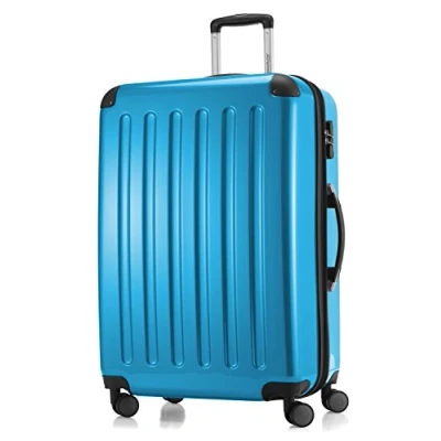 Abbildung von HAUPTSTADTKOFFER Alex Hartschalen Koffer Trolley Rollkoffer Reisekoffer Erweiterbar, 4 Rollen, 75 cm, 119 Liter, Cyanblau