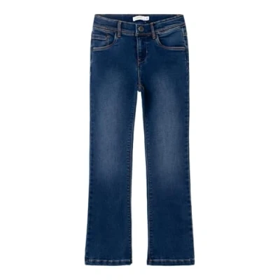 Abbildung von Name it Nkfsalli Jeans Bootcut für Kinder, Größe: 128, Dark blue denim