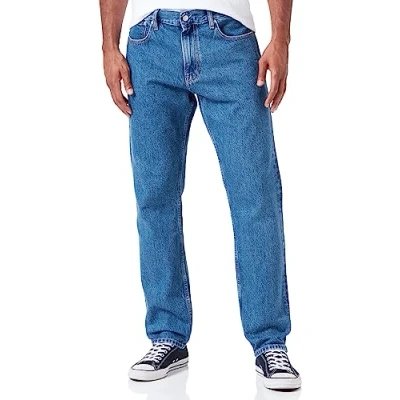 Abbildung von Calvin Klein Jeans Authentic Straight Leg, Herren, Größe: 31x34, Denim medium