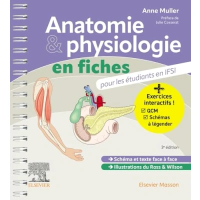 Abbildung von Anatomie et physiologie en fiches pour les étudiants IFSI: Avec un site Internet d&#039;entraînements interactifs