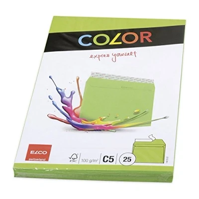Abbildung von Elco 74618.62 Color Briefumschlag, C5, 100 g, intensivgrün
