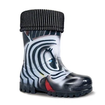 Abbildung von Demar Gummistiefel Kinder Gefüttert Winterstiefel Jungen&amp;Mädchen Rutschfeste wasserdicht