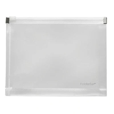Abbildung von 10 x Foldersys Gleitverschlusstasche A6 PP Falte 30mm farblos transluz
