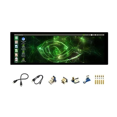 Abbildung von IBest 7.9 inch Capacitive Touch Screen HDMI LCD 400x1280 Resolution IPS Display with Toughened Glass Cover for All Versions of Raspberry Pi, Jetson Nano,PC