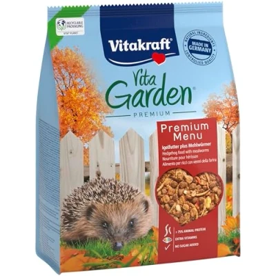 Abbildung von Vitakraft Vita Garden, Trockenfutter für Igel, hilfsbedürftige mit Insekten, hoher Proteinanteil (1x 2,5kg)