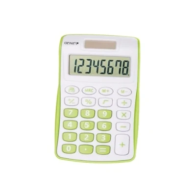 Abbildung von GENIE Taschenrechner 120 G, 8 stellig, Dual Power (Solar und Batterie), kompaktes Design