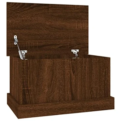 Abbildung von vidaXL Aufbewahrungsbox Truhe Braun Eiche Optik 50x30x28 cm Holzwerkstoff (1 St)