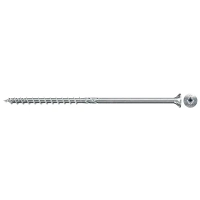 Abbildung von fischer PowerFast II CTP 8,0 x 200, kraftvolle Holzbauschraube mit Senkkopf, Innenstern Aufnahme und Teilgewinde, für den konstruktiven Holzbau, 50 Stk.