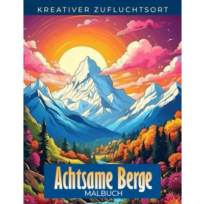 Abbildung von Kreativer Zufluchtsort Achtsame Berge Malbuch: Malvorlage Der Achtsamkeit, Ruhige Designs, Die Zur Ruhe Inspirieren
