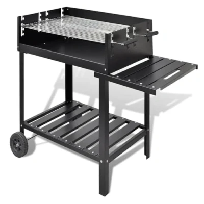 Abbildung von vidaXL Holzkohlegrill Grill Säulengrill Standgrill Gartengrill Grillwagen BBQ