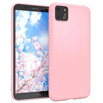 Abbildung von EAZY CASE Handyhülle Silikon mit Kameraschutz kompatibel Huawei Y5P in Rosa, Ultra dünn, Slimcover, Silikonhülle, Hülle, Softcase, Backcover